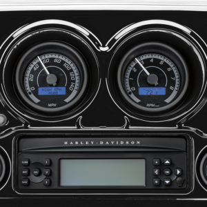 MVX-8K Series Analog/Digital 6-Gauge Kit - Black Bezel - Black Face with Gray Background