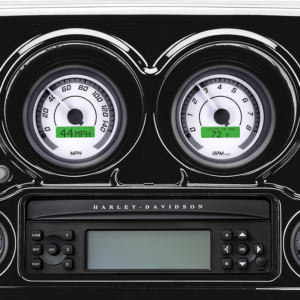 MVX-8K Series Analog/Digital 6-Gauge Kit - Black Bezel - White Face with Gray Background