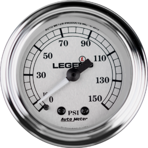 Fairing Mounted LED Backlit PSI Gauges - Silver
