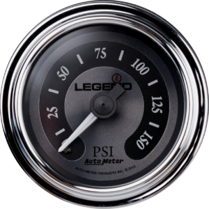 Fairing Mounted LED Backlit PSI Gauges - Titanium
