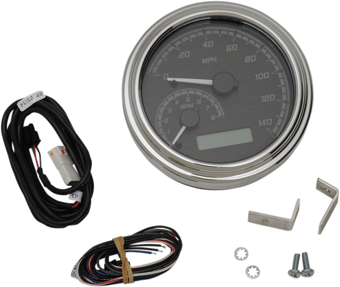 MVX Series Analog Gauge System - Black/Gray/Chrome