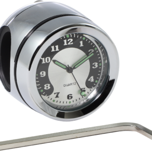 Handlebar Mount Clock - Chrome - For 1" Bar