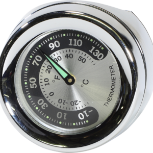 Handlebar Mount Thermometer - Chrome - For 1.25" Bar