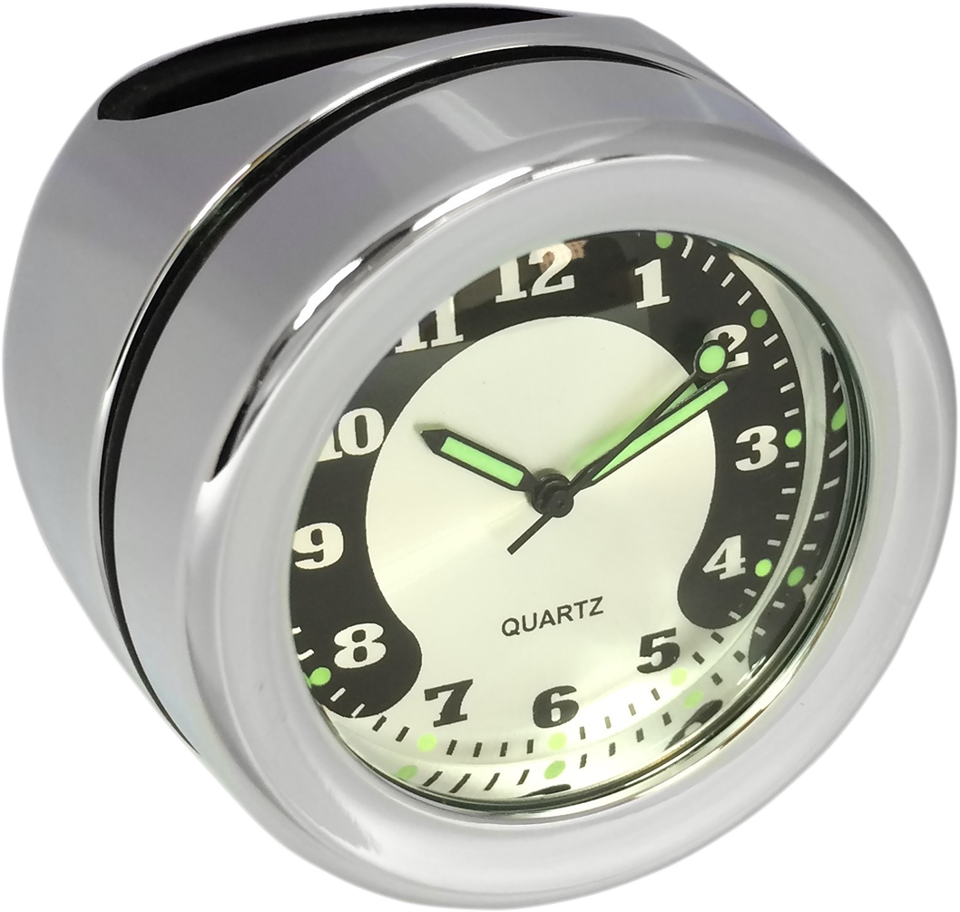 Handlebar Mount Clock - Chrome - For 1.25" Bar - Image 2
