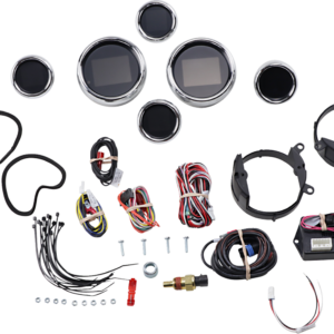 MLX 6-Gauge Instrument Kit - Chrome Bezel