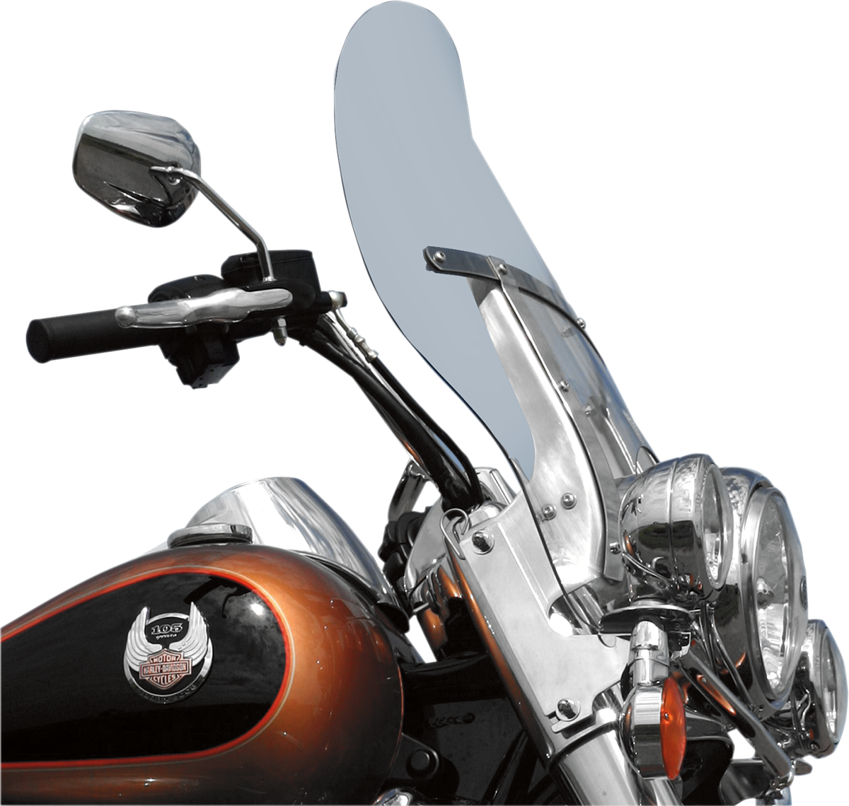 Flare™ Windshield - 19-3/8" - Clear - FLHR - Image 2