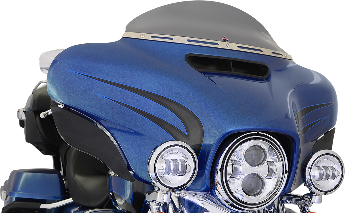 Flare™ Windshield - 5" - Dark Smoke - '14-'23 FLH - Image 2