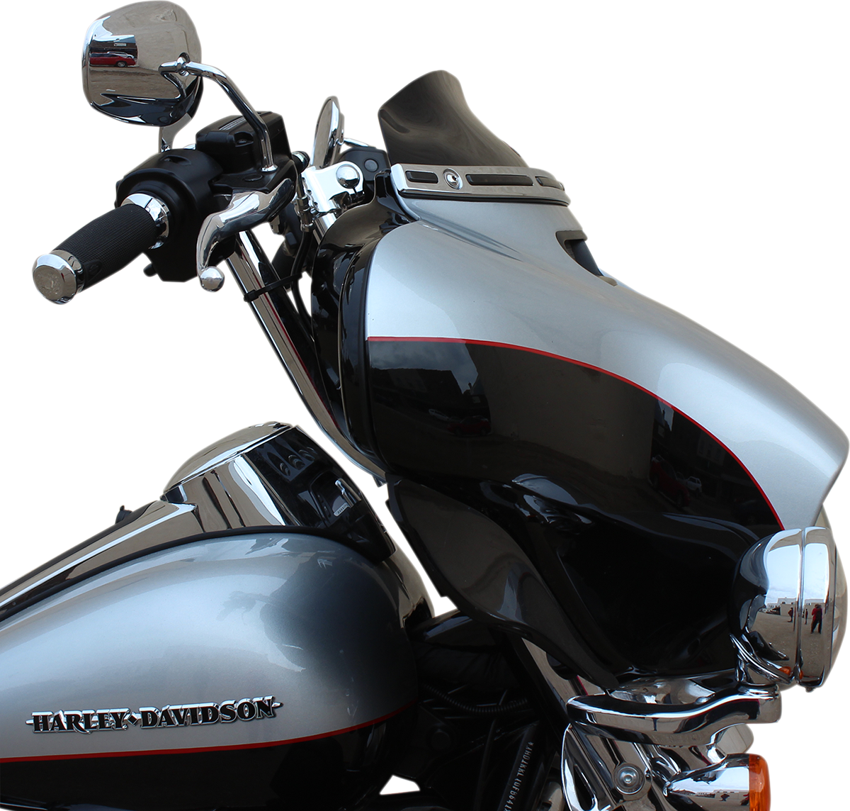 Flare™ Windshield - 4" - Black - '14-'23 FLH - Image 2