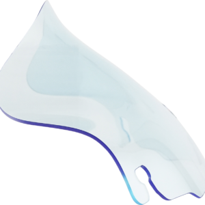 Kolor Flare™ Windshield - 6.5" - Blue Ice - FLH