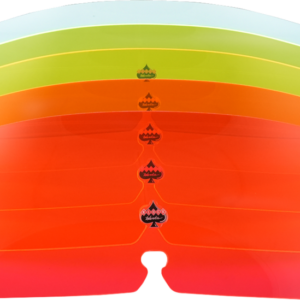 Kolor Flare™ Windshield - 3-1/2" - Orange Ice - FLR