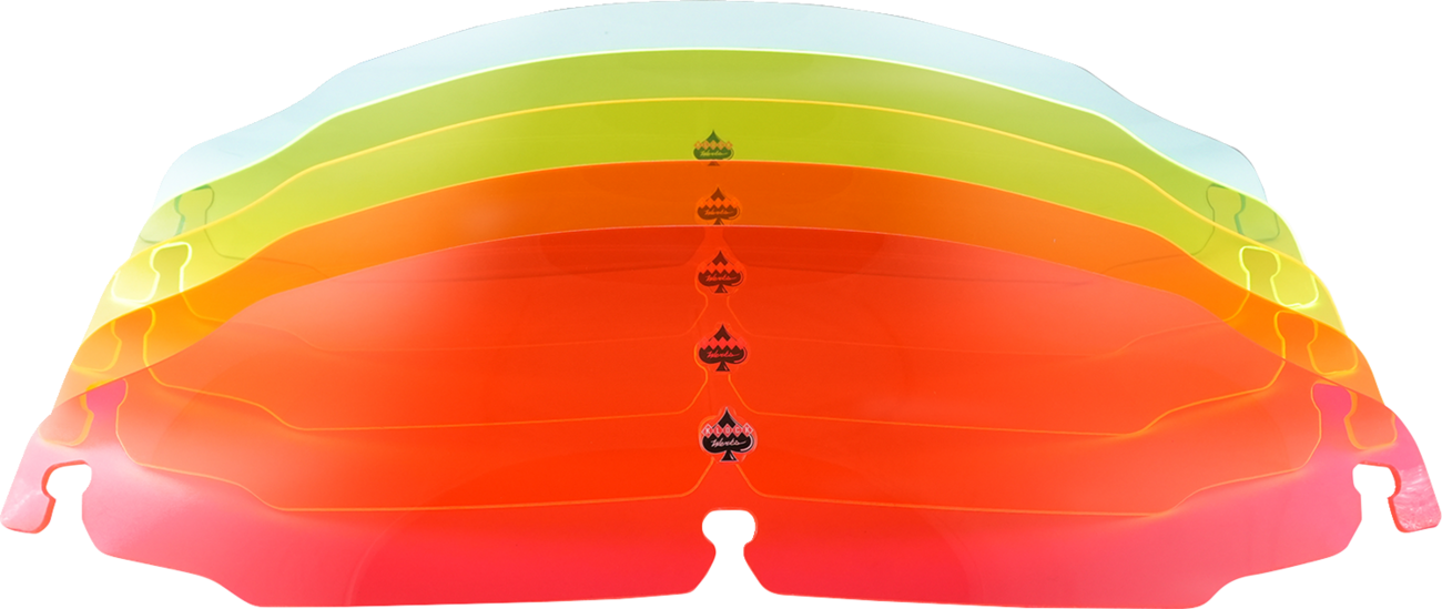 Kolor Flare™ Windshield - 3-1/2" - Orange Ice - FLR