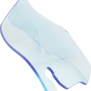 Kolor Flare™ Windshield - 3-1/2" - Blue Ice - FLR