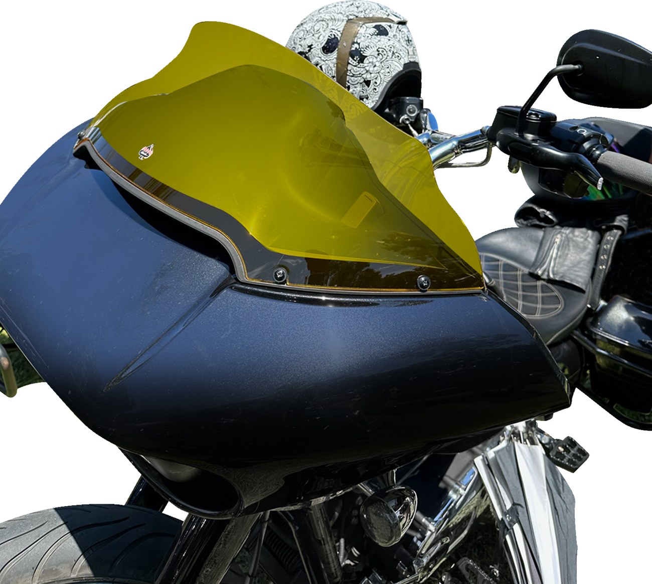 Kolor Flare™ Sport Windshield - 9" - Yellow - FLTR - Image 3