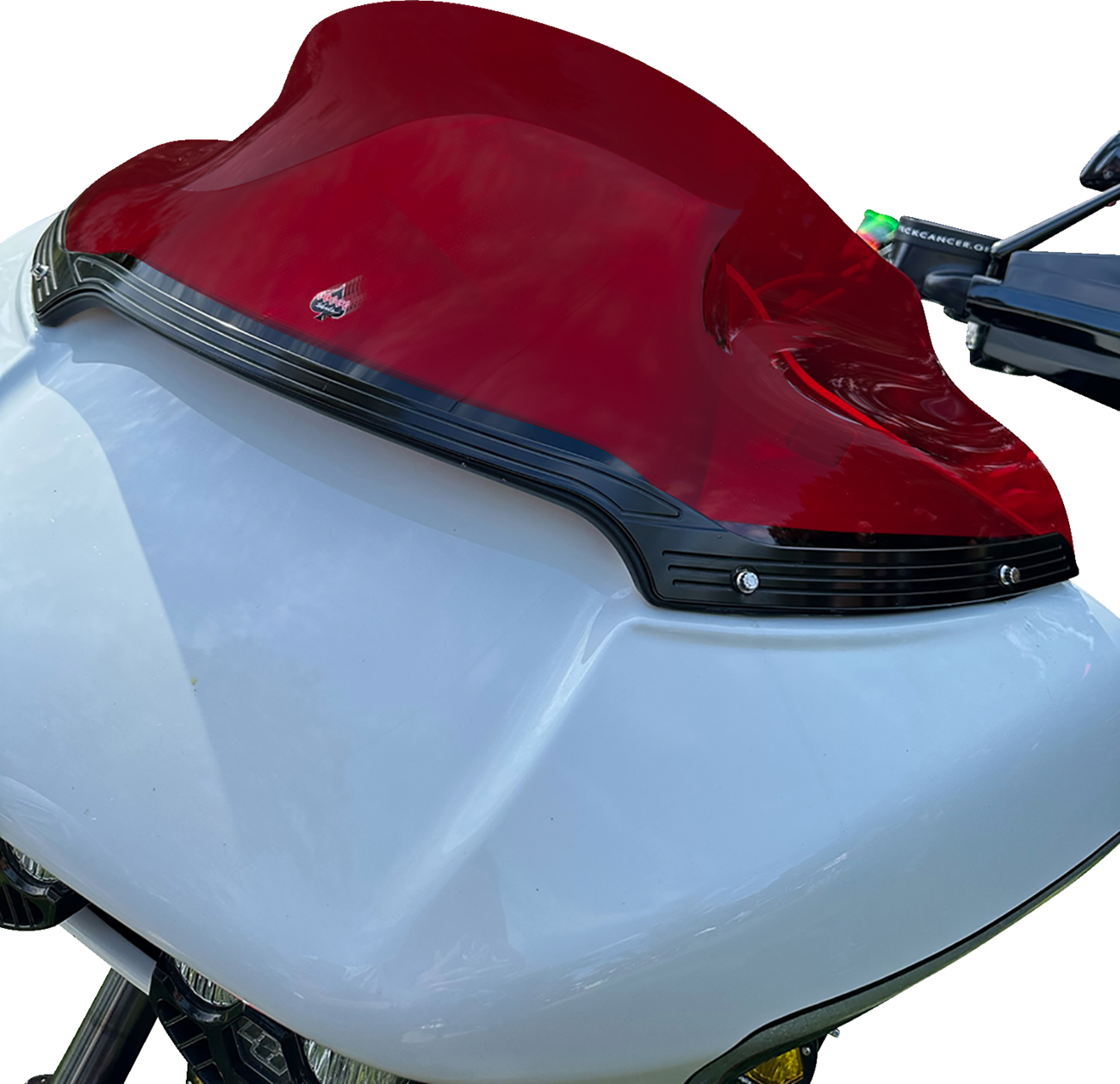 Kolor Flare™ Sport Windshield - 9" - Red - FLTR - Image 2