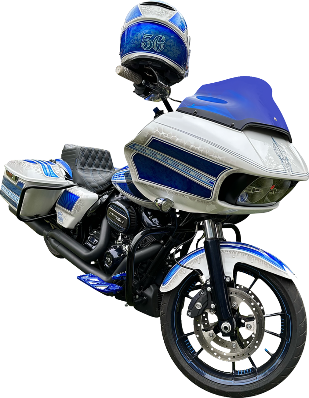 Kolor Flare™ Sport Windshield - 9" - Blue - FLTR - Image 2