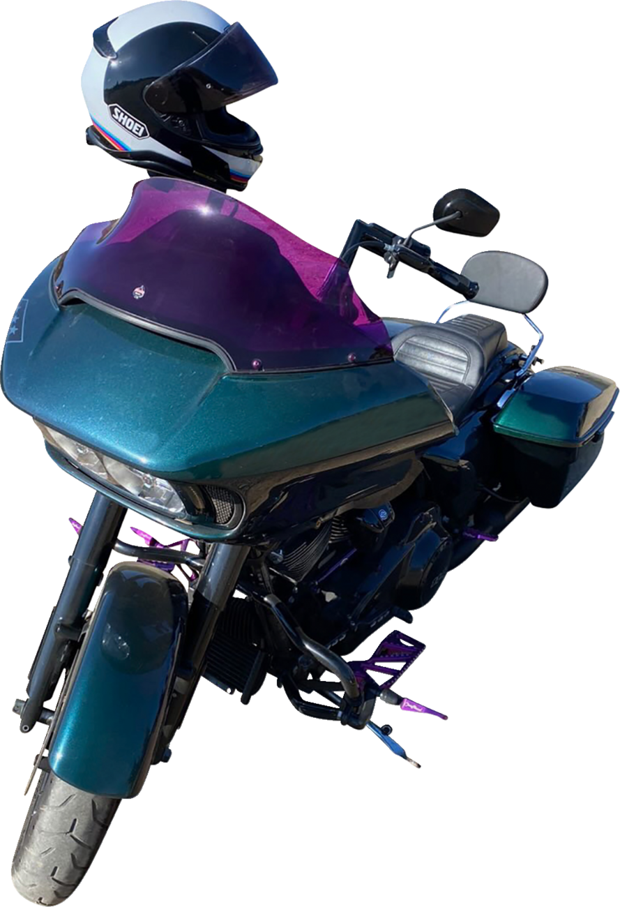 Kolor Flare™ Sport Windshield - 9" - Purple - FLTR - Image 3