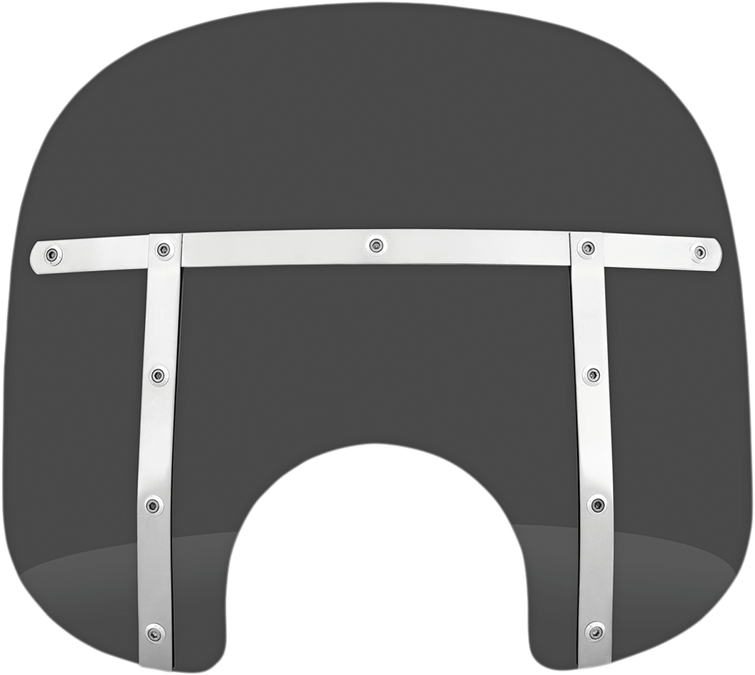 Fats Windshield - 13" - Headlight - Dark Black Smoke