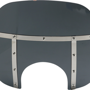 Fats Windshield - 13" - Headlight - Dark Black Smoke