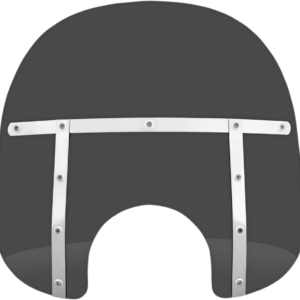 Fats Windshield - 15" - Headlight - Dark Black Smoke
