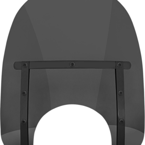 Memphis Slim Windshield - 15" - 9" Headlight Cutout - Dark Black Smoke