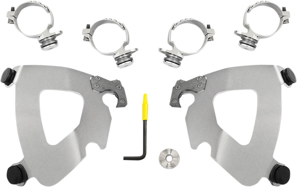 Gauntlet Mounting Kit - Polished - FXDL '14-'17