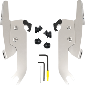 Fats/Slim Windshield Trigger Lock Complete Mount Kit - Polished - FLSL