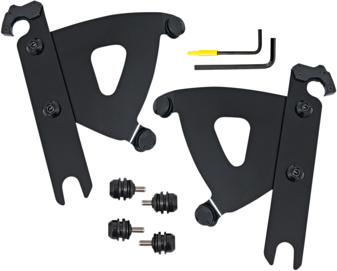 Road Warrior Trigger-Lock Mounting Kit - Black - FLSTF