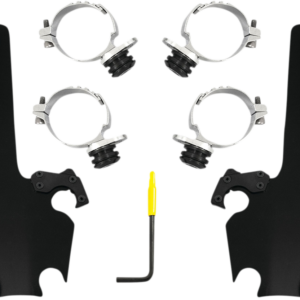 Fats/Slim Windshield Trigger Lock Complete Mount Kit - Black - XL