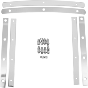 Slim Windshield Hardware Straps - Stainless Steel