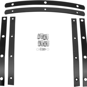 Slim Windshield Hardware Straps - Black