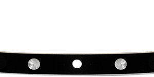 Windshield Trim - Black - Dish - '96-'13 FLH