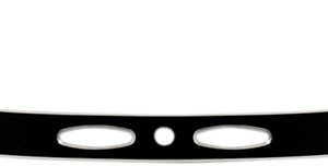 Windshield Trim - Black - Oval - '96-'13 FLH