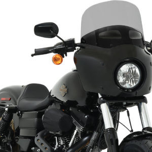 Road Warrior Windshield - Vented - Black Smoke -11"