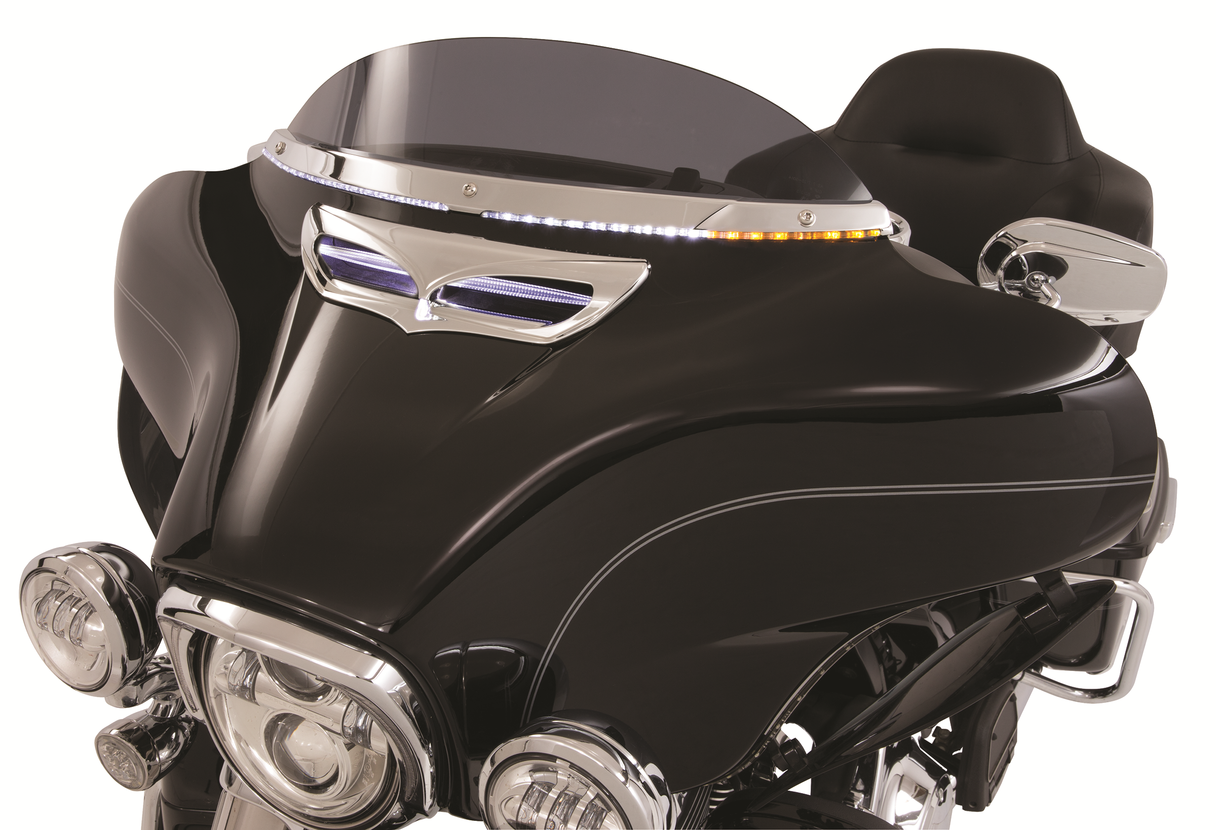 LED Windshield Trim - Chrome - FLH - Image 2