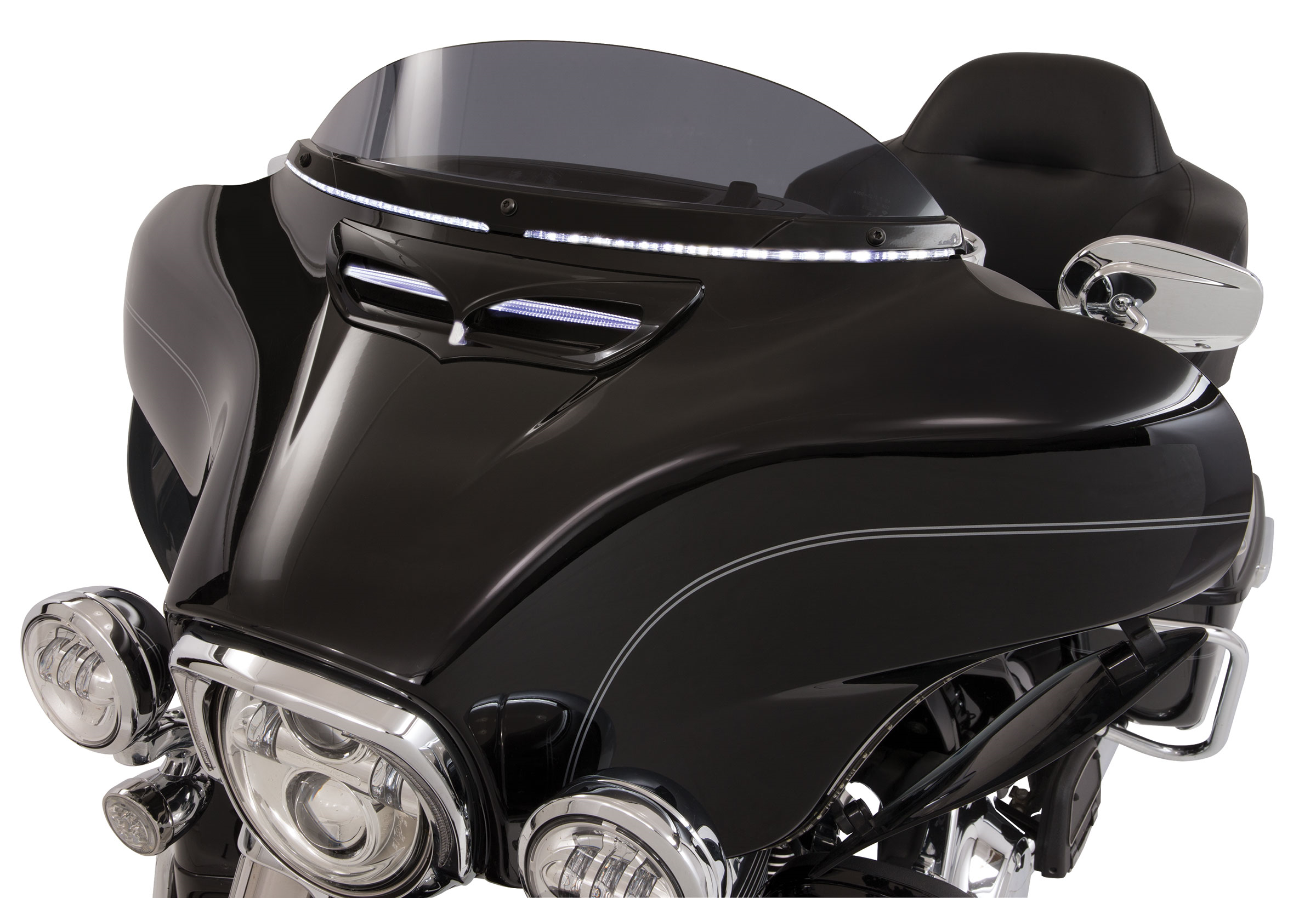LED Windshield Trim - Black - FLH - Image 3