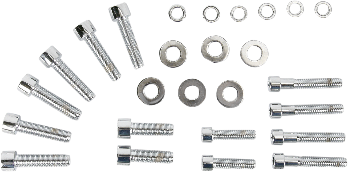 Bolt Kit - Transmission Side Cover - Socket-Head - Chrome