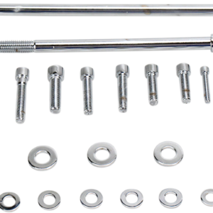 Bolt Kit - Motor Mount - Top/Front/Rear - Socket-Head - Chrome