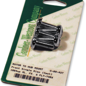 Rotor Bolt Set - Cast - Chrome