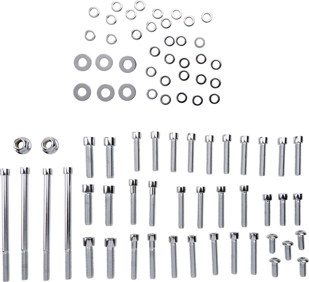 Bolt Kit - Side Cover - Socket-Head - Chrome