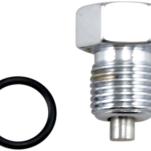 Drain Plug - Oil Tank with Gasket - Magnetic - Chrome