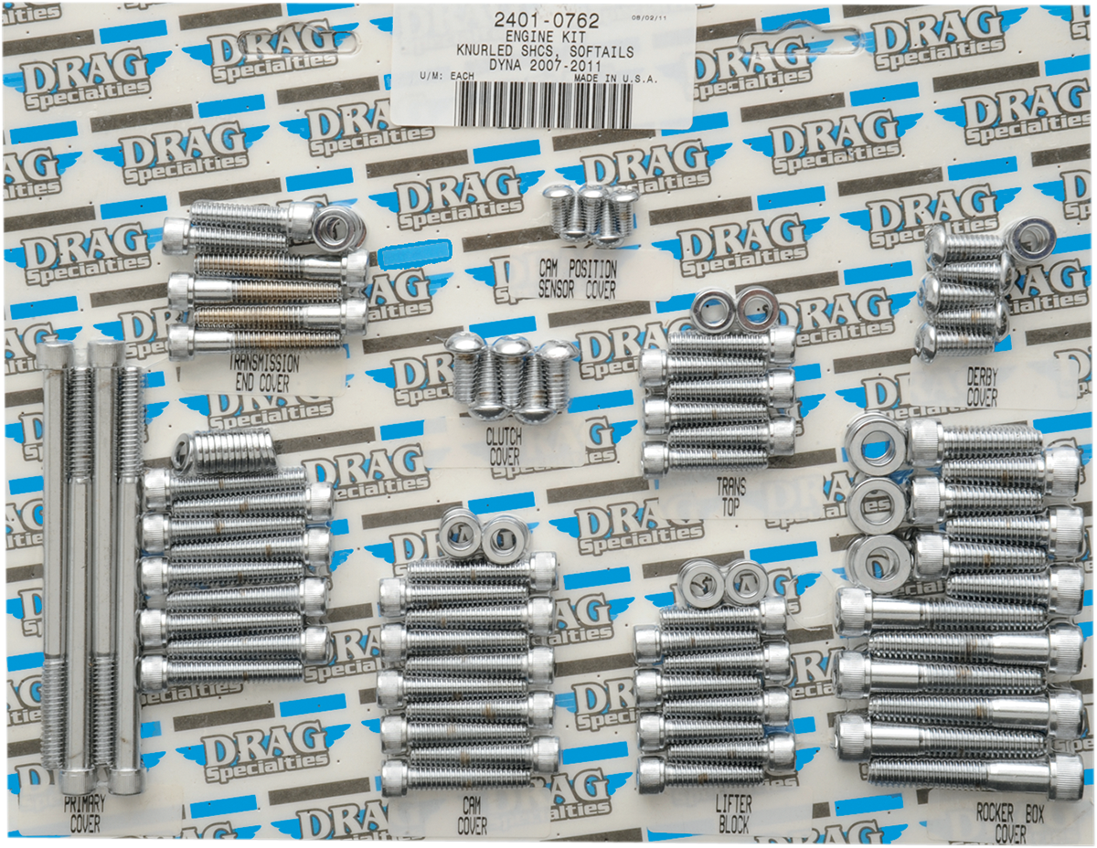 Bolt Kit - Motor - Knurled - Softail