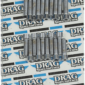 Bolt Kit - Rocker Cover - Chrome - Smooth - M8