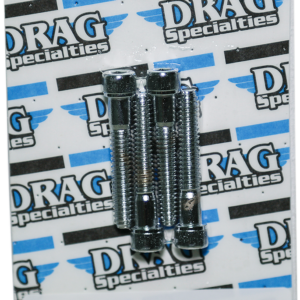 Transmission Side Knurled Bolt Kit - Chrome - M8
