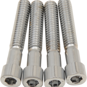 Transmission Side Smooth Bolt Kit - Chrome - M8