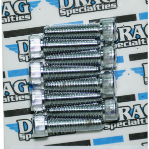 Transmission Bearing Knurled Bolt Kit - Chrome - M8