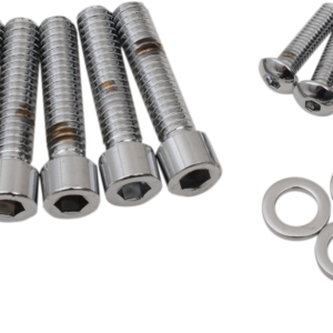 Bolt Kit - Handlebar Control - Chrome - Smooth - M8