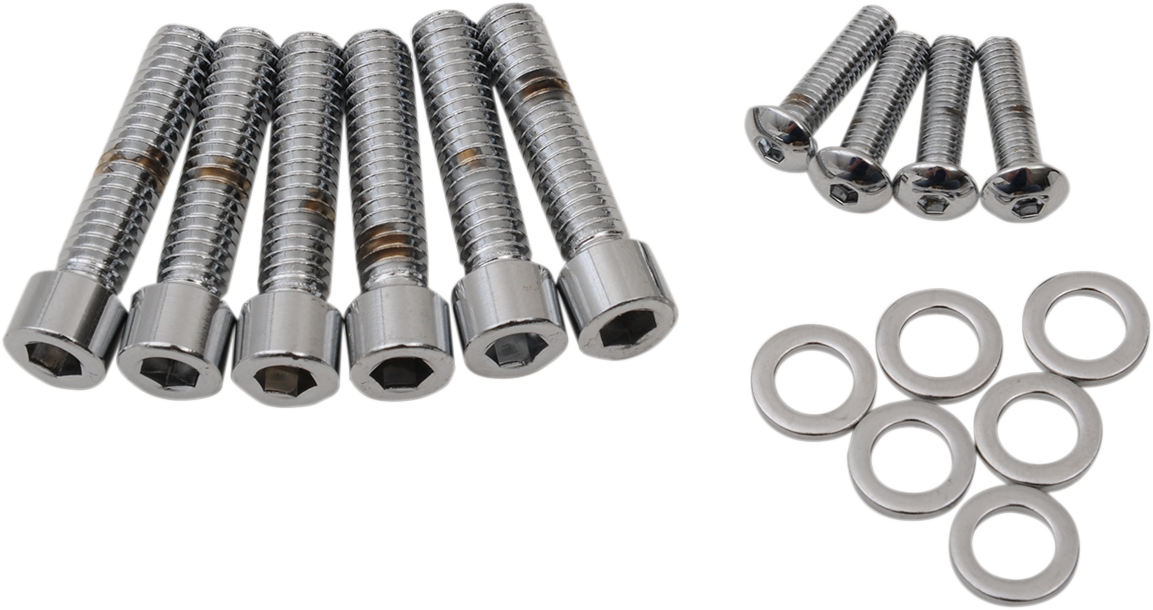 Bolt Kit - Handlebar Control - Chrome - Smooth - M8