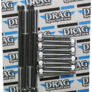 Bolt Kit - Outer Primary - Chrome - Knurled - M8