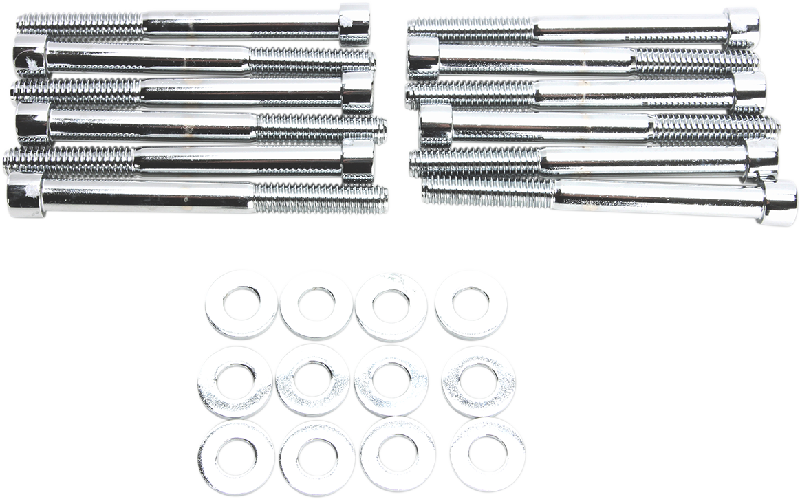 Bolt Kit - Motor Case - Socket-Head - Chrome - M8