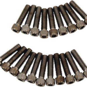 Bolt Kit - Rocker - Black/Chrome - Knurled - M8